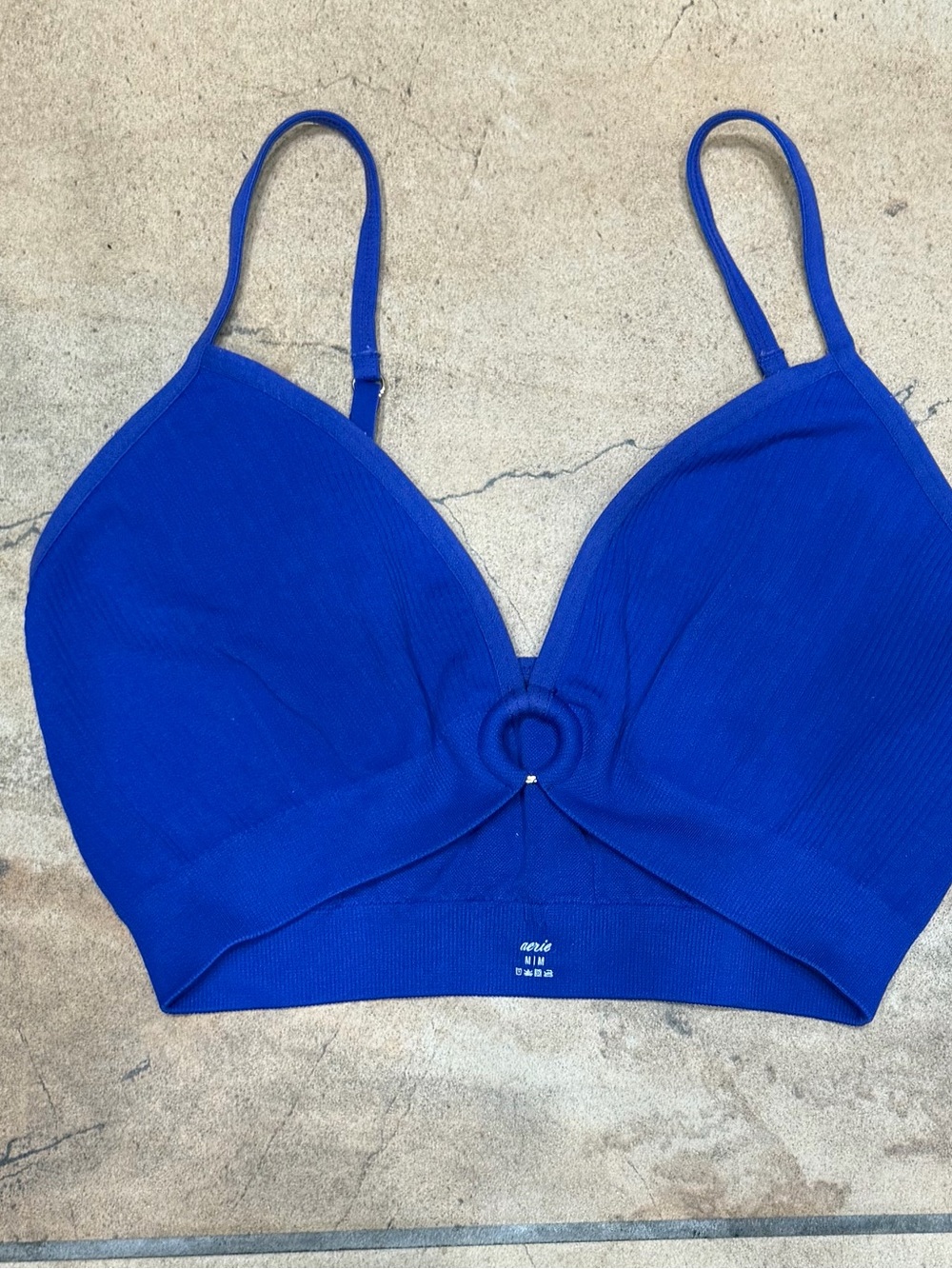 aerie Cobalt Ring-Front Bralette